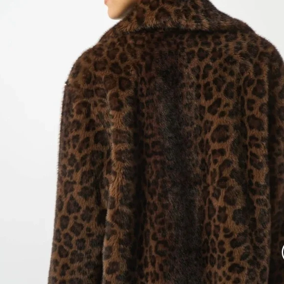 Joseph Ribkoff JR 253937 Leopard Coat - Picture 4 of 5